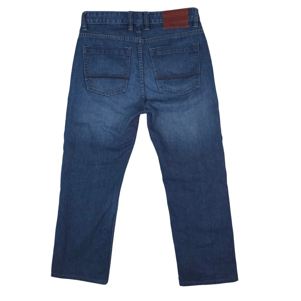 Tommy Bahama Standard Jeans Men 30x26.5 Blue Stretch Cotton Blend Denim